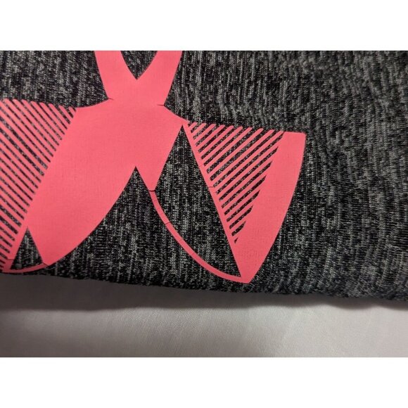UNDER ARMOUR GIRLS GRAY & PINK ATHLETIC TEE SHIRT SIZE Large - Picture 6 of 8